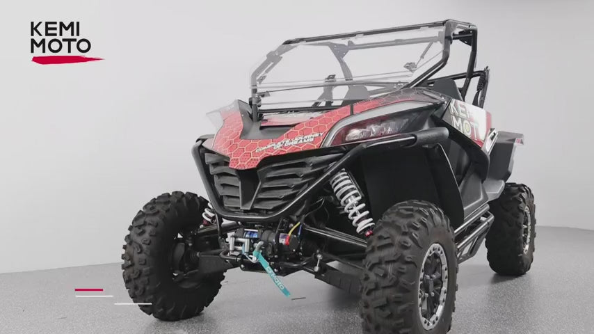 Kemimoto 3-in-1 Folding Half Flip Windshield for CFMOTO ZForce 950