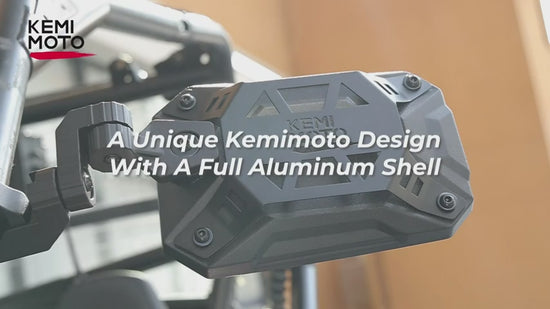 Kemimoto UTV Side Mirrors Tool-Free Multi-Adjustment 1.65-2" Roll Bar