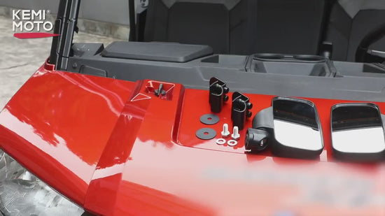 Adjustable Side Mirrors with Bypass for Ranger/ General/ Defender/ Maverick Trail