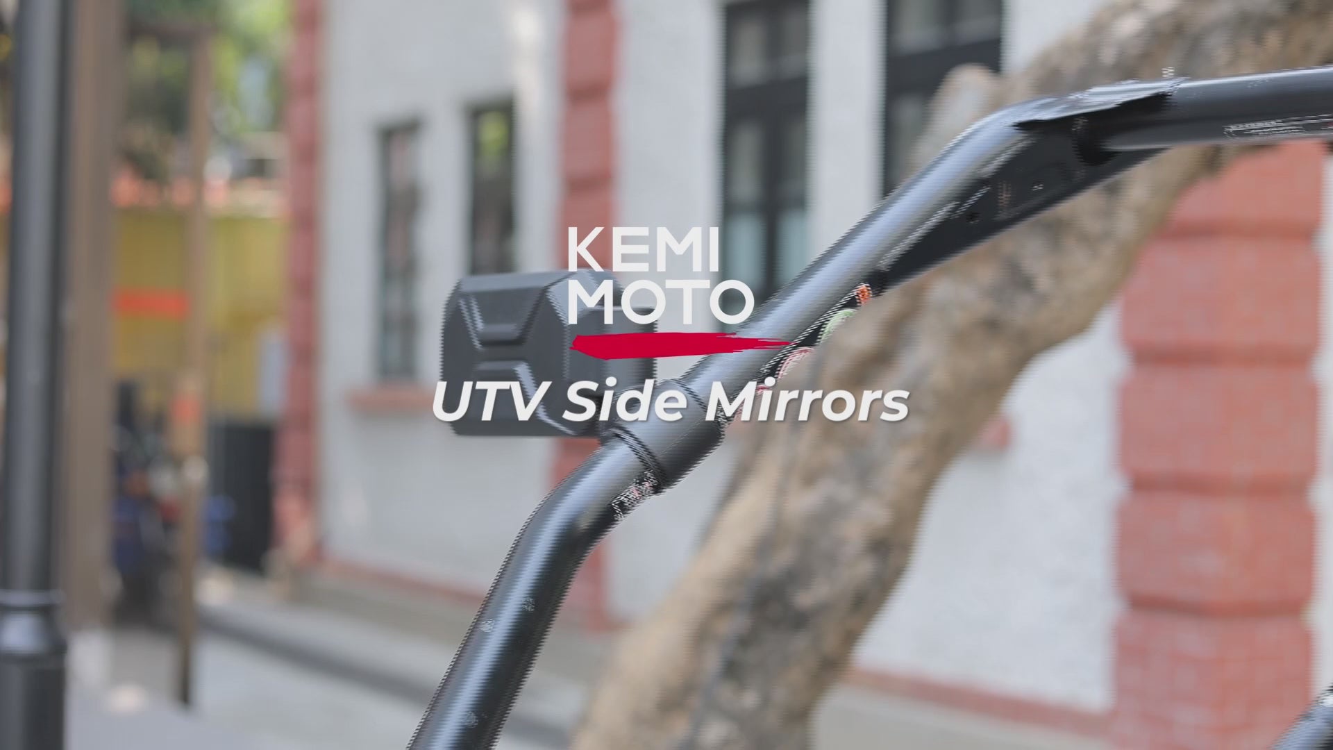 Kemimoto Rear View Side Mirrors 1.6-2" Roll Bar Cage Aluminum