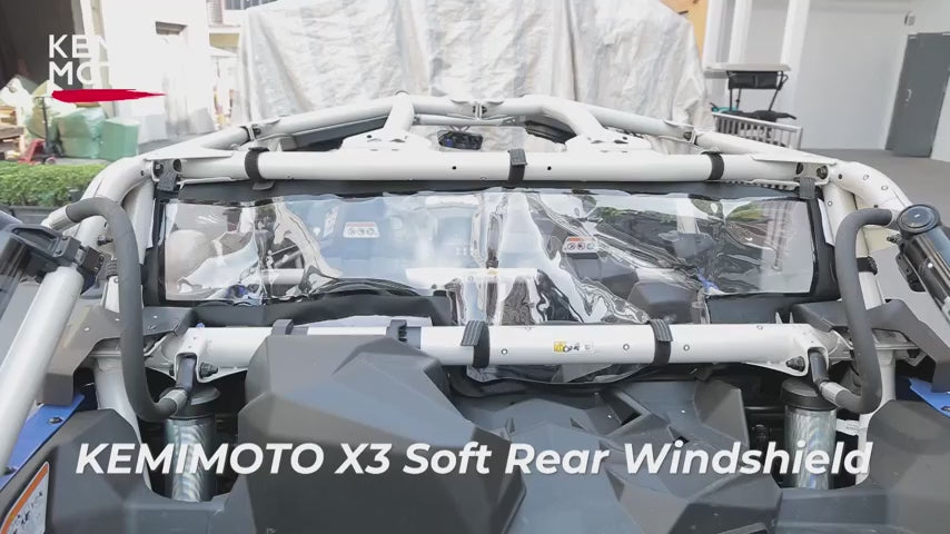 Kemimoto Soft Rear Windshield for Can‑Am Maverick X3/MAX