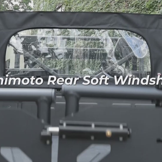 Kemimoto Rear Soft Windshield with Zipper for CFMOTO Uforce 1000/1000XL