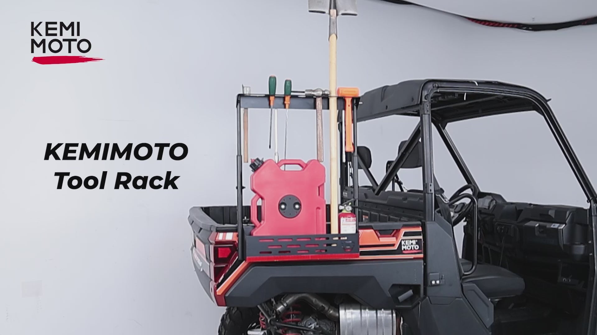 Kemimoto UTV Tool Rack for Polaris Ranger 1000/XP 1000/900 2013-2025