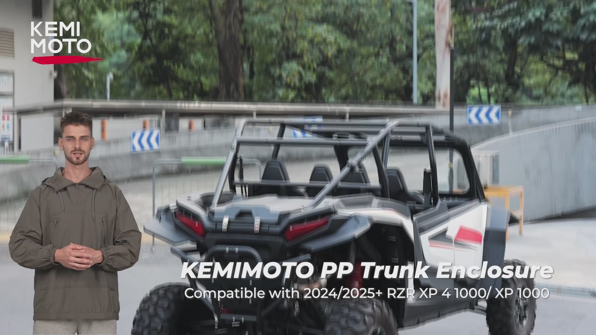 Kemimoto Trunk Bed Enclosure for Polaris RZR XP 1000/4 2024-2025