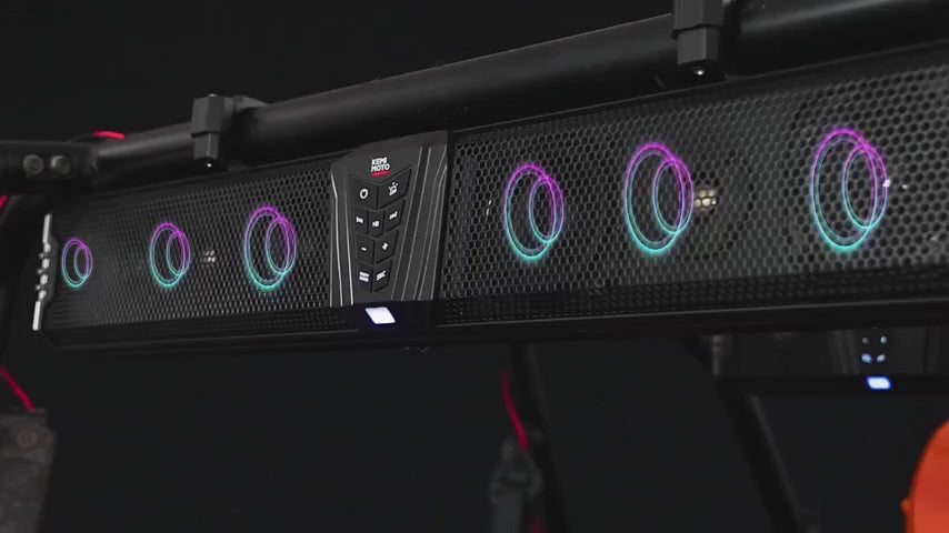 Kemimoto Midnight 80 32‑Inch RGB UTV Sound Bar