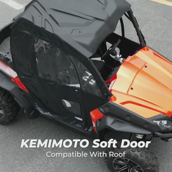 Kemimoto Soft Cab Enclosure Doors PVC for CFMOTO ZForce 500/800/1000