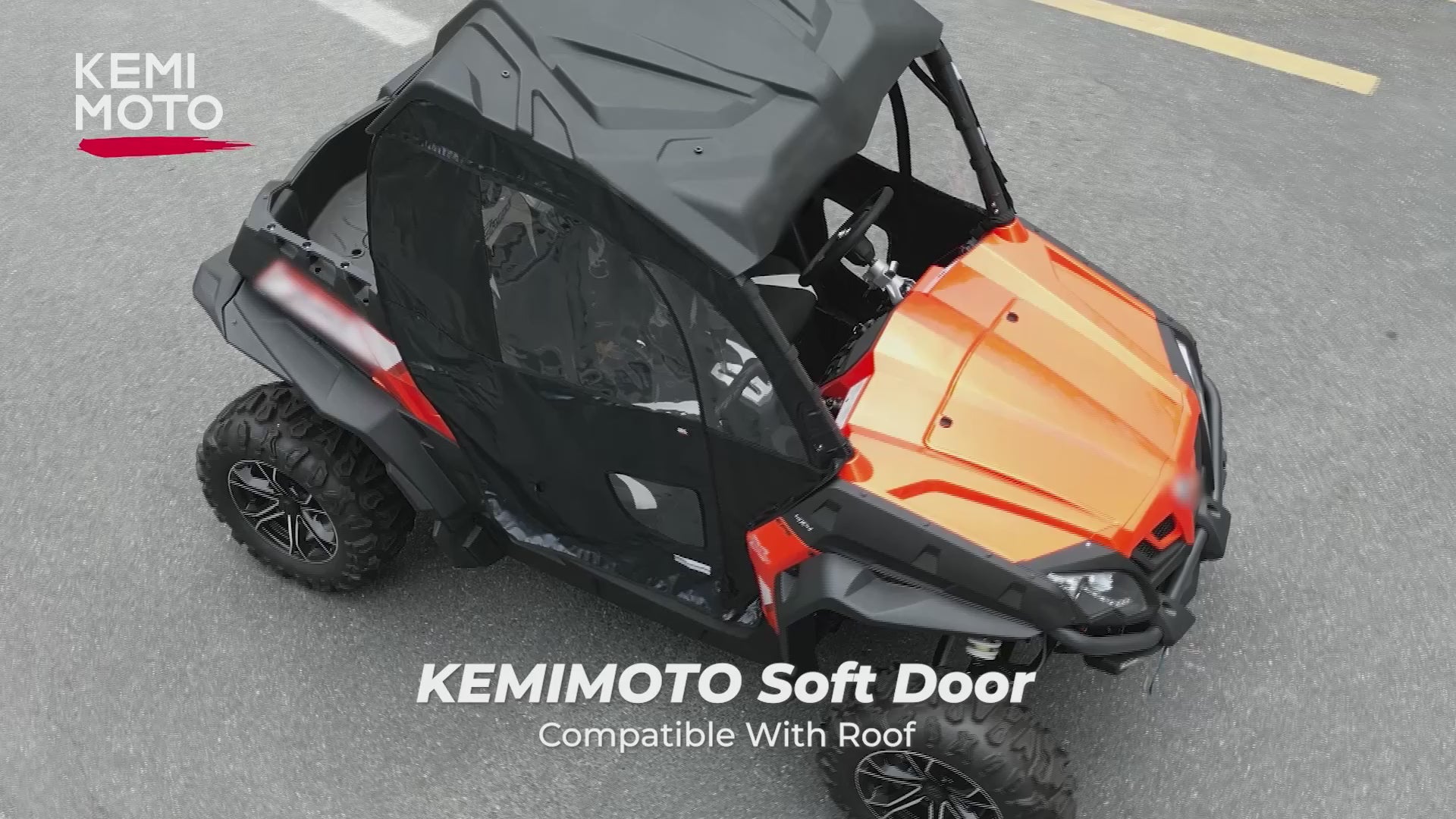 Kemimoto Soft Cab Enclosure Doors PVC for CFMOTO ZForce 500/800/1000