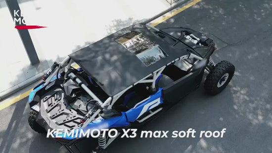Kemimoto Canvas Soft Rooftop Waterproof for Can‑Am Maverick X3 Max