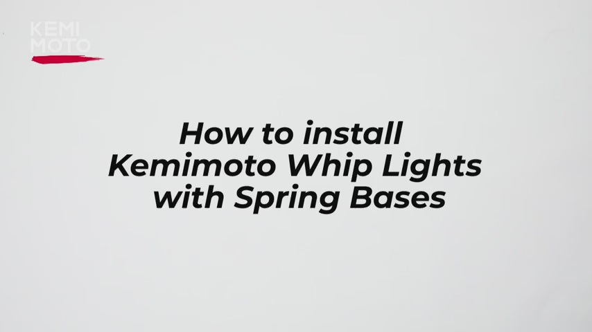 Kemimoto 5FT Whip Lights with Spring Bases