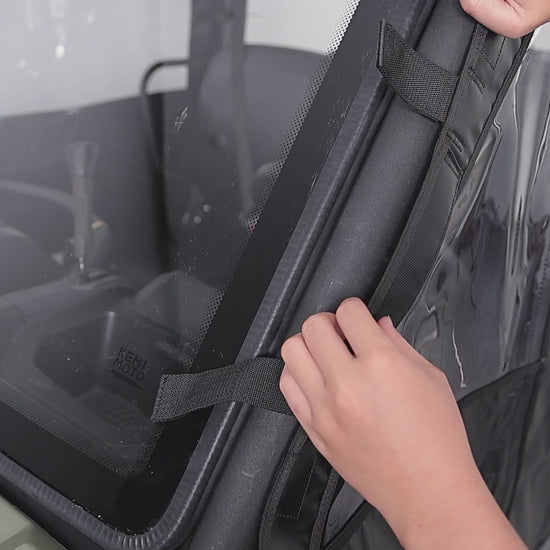 Kemimoto Full Soft Doors for Can‑Am Defender With Mirror Slots