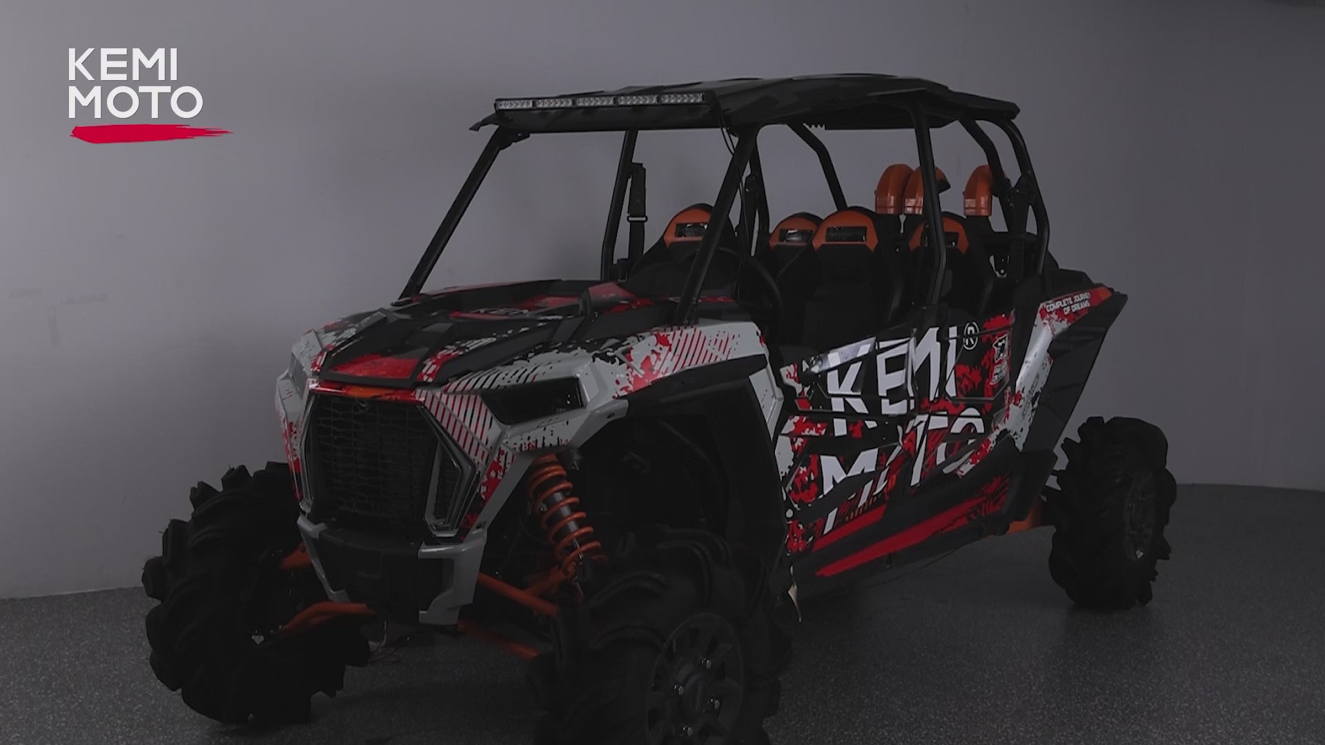 Kemimoto 30-inch LED Strobe Light Bar UTV Universal