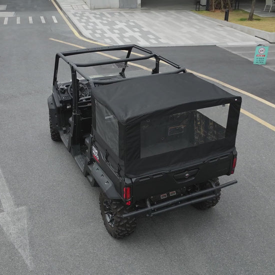 Kemimoto Soft Cargo Camper Bed Cover Black for Can‑Am Defender