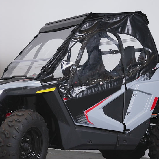 Kemimoto UTV Cab Enclosure Upper Doors for Polaris RZR 200
