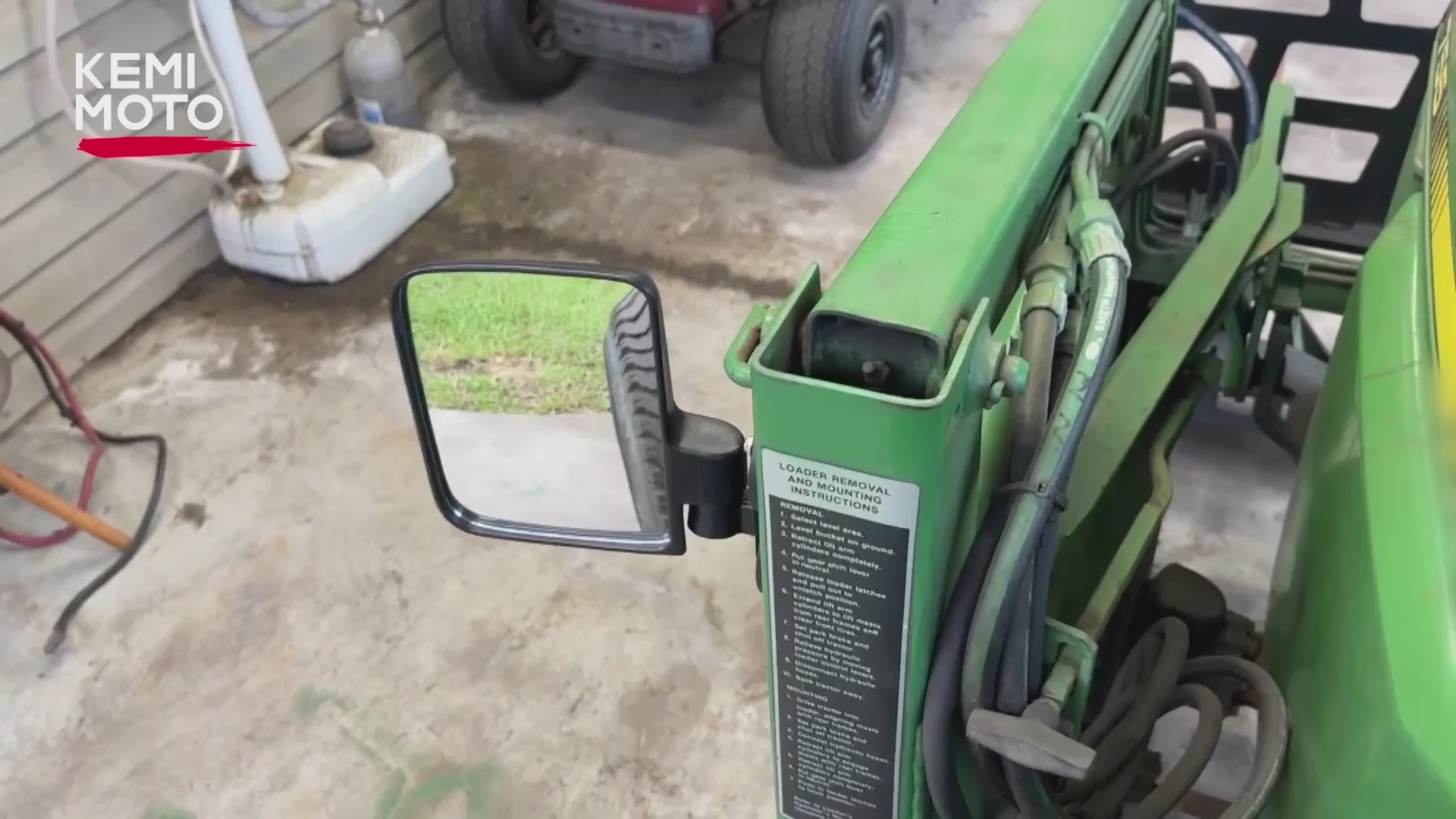 Kemimoto Magnetic Side Mirrors for Tractors, UTV, ATV – 1 Pair