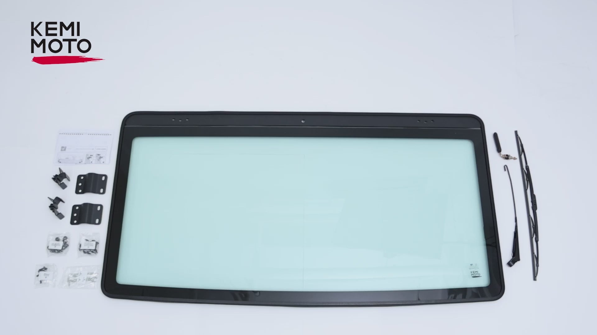 Kemimoto UTV Glass Windshield for CFMOTO UForce 1000/1000 XL