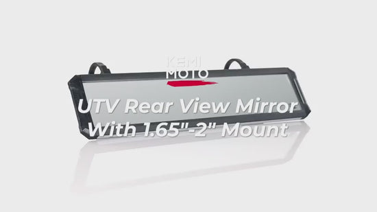 Kemimoto Ultra-Wide UTV Rear View Mirror 15" Sturdy Gear Clamp