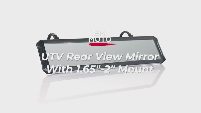 Kemimoto Ultra-Wide UTV Rear View Mirror 15" Sturdy Gear Clamp