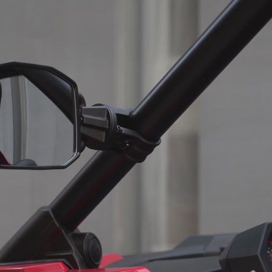 Kemimoto 2-Way Adjustable Side View Mirrors for 1.75‑2.0" Roll Bar