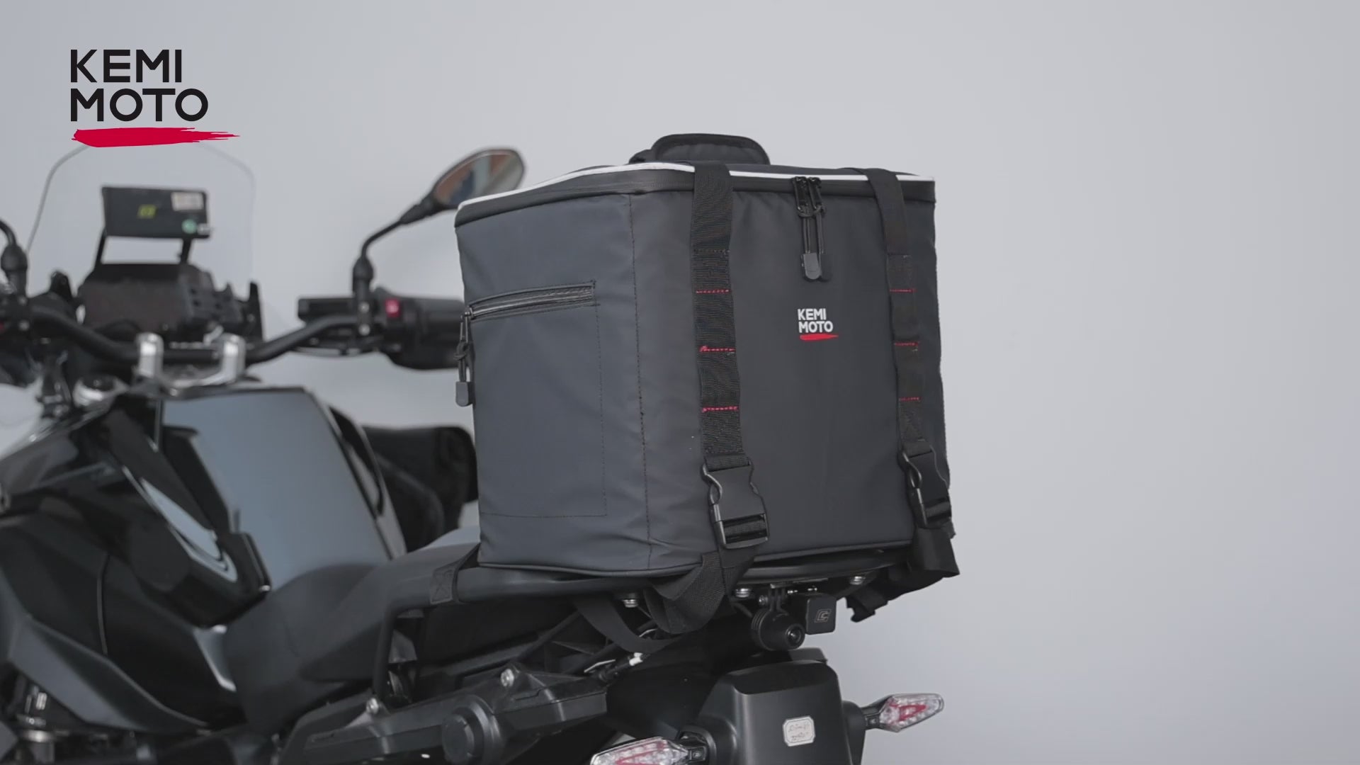 Kemimoto 20L Insulated Tail Bag Black