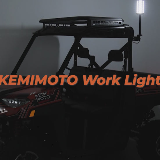 Kemimoto Upgraded Beacon Light 33W 12V IP65 for Polaris