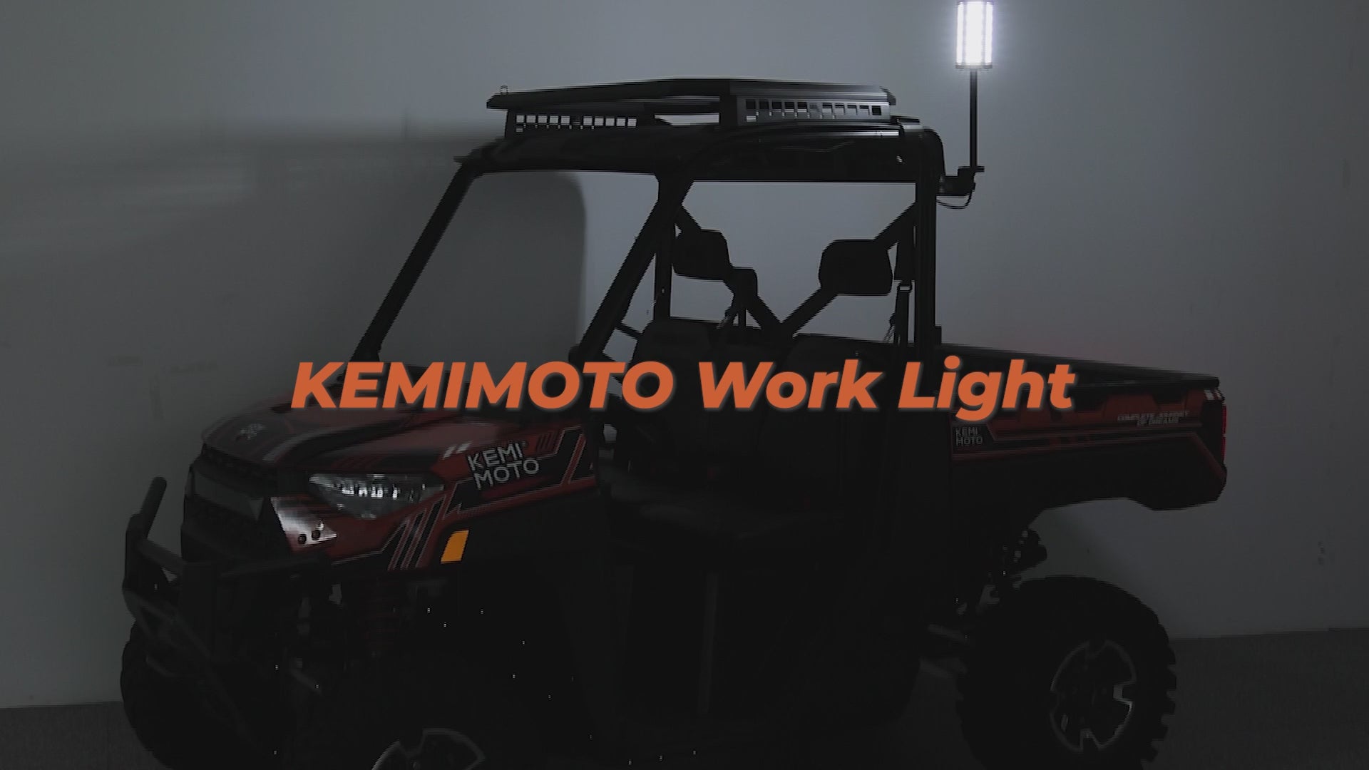 Kemimoto Upgraded Beacon Light 33W 12V IP65 for Polaris