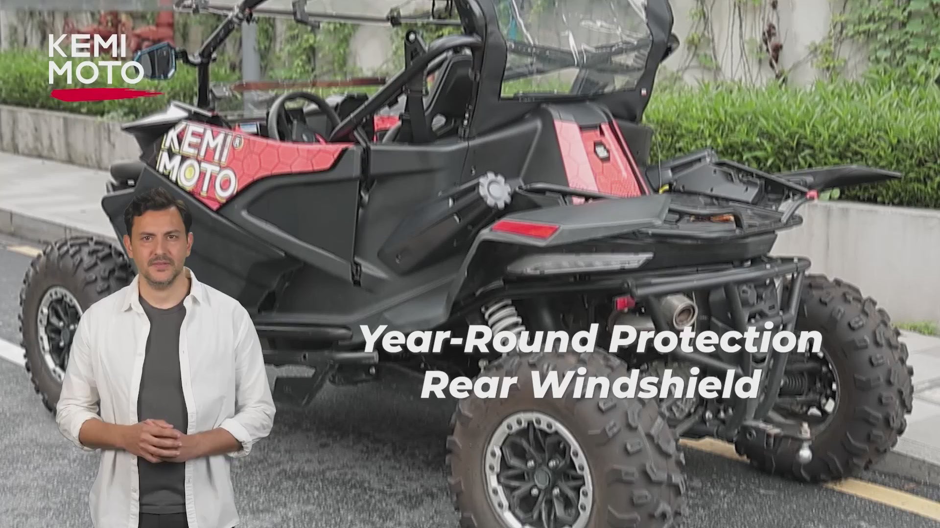 Kemimoto Soft Rear Windshield for CFMOTO ZForce 950