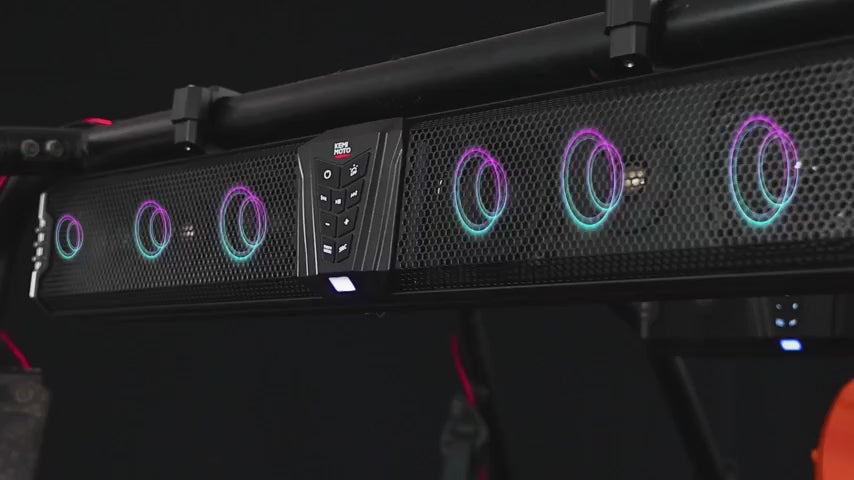 Kemimoto Midnight 80 32-Inch 6-Speaker RGB UTV Sound Bar