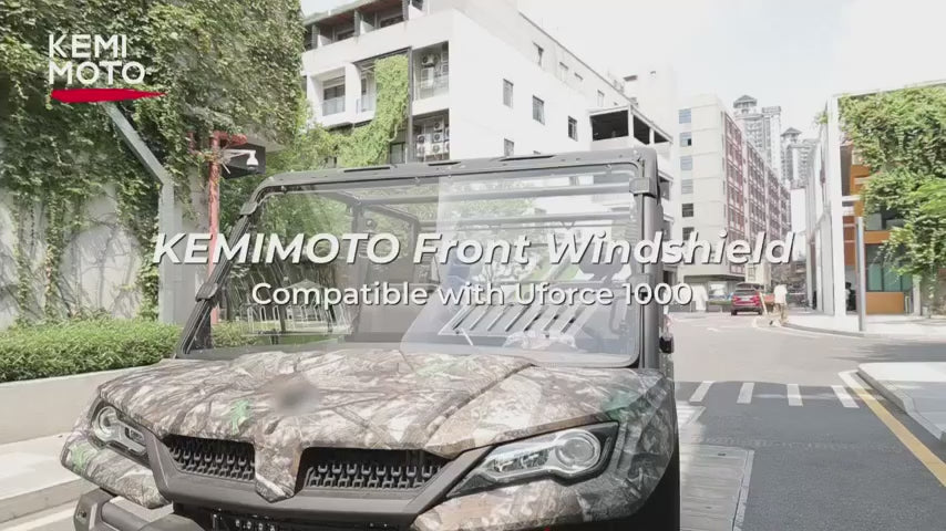 Kemimoto Sliding Vented Rear & Front Windshield for CFMOTO UFORCE 1000
