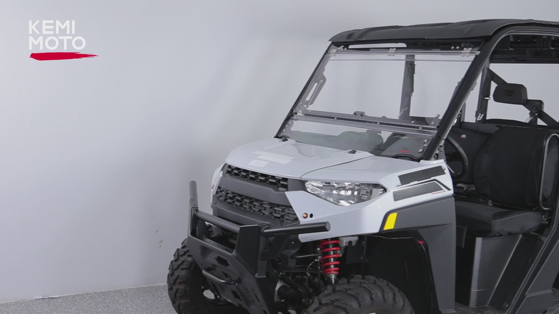 Kemimoto 3-IN-1 Flip Windshield for Polaris Ranger XP 1000 2015-2026