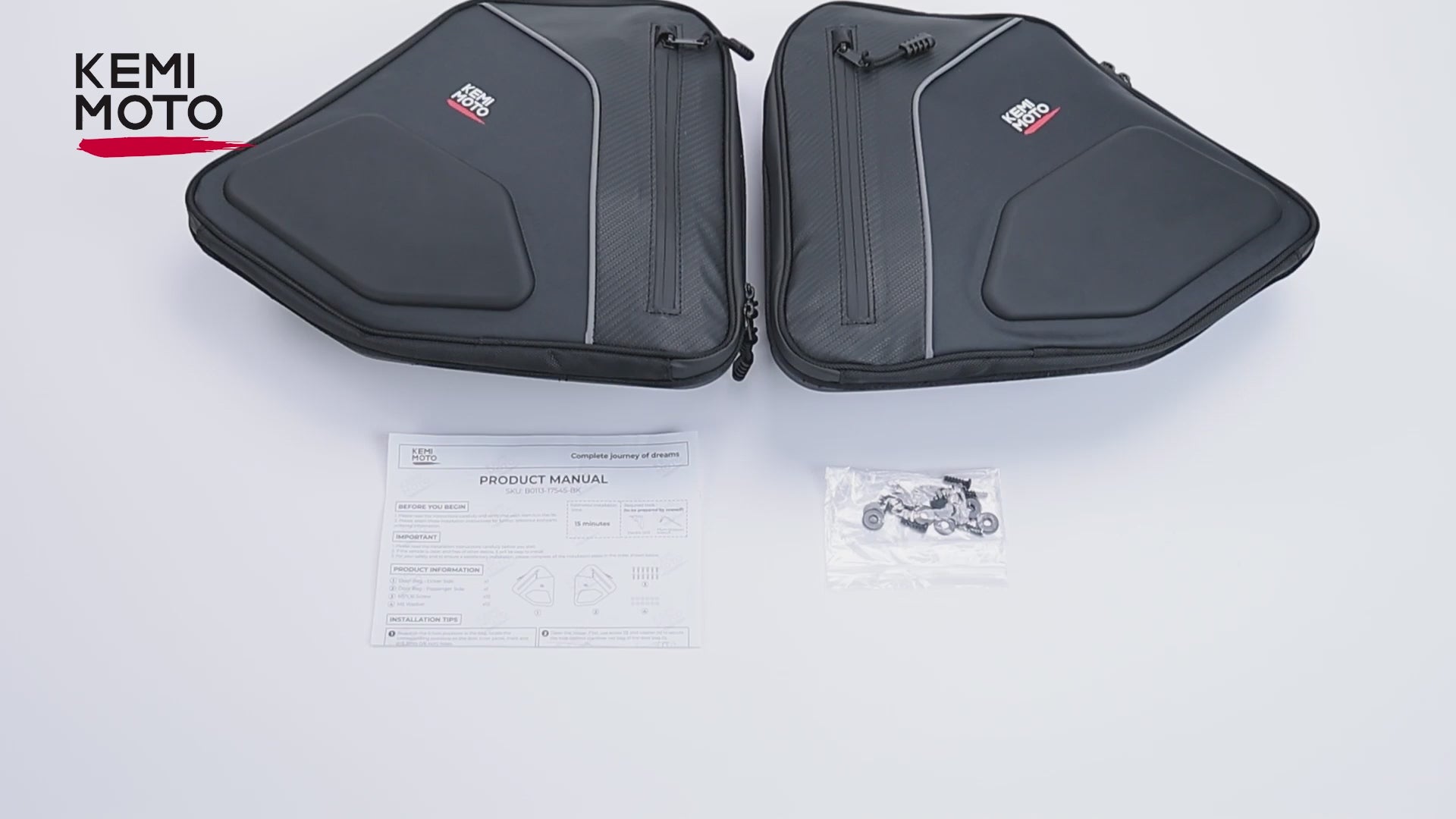 Kemimoto EVA Door Bags for Can‑Am Maverick Sport Trail