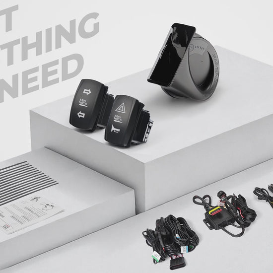 Kemimoto UTV Turn Signal Kit with 110d Horn