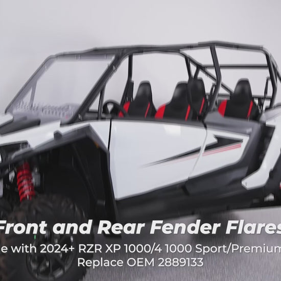 Kemimoto 8.5" Fender Flares for Polaris RZR XP 4 1000