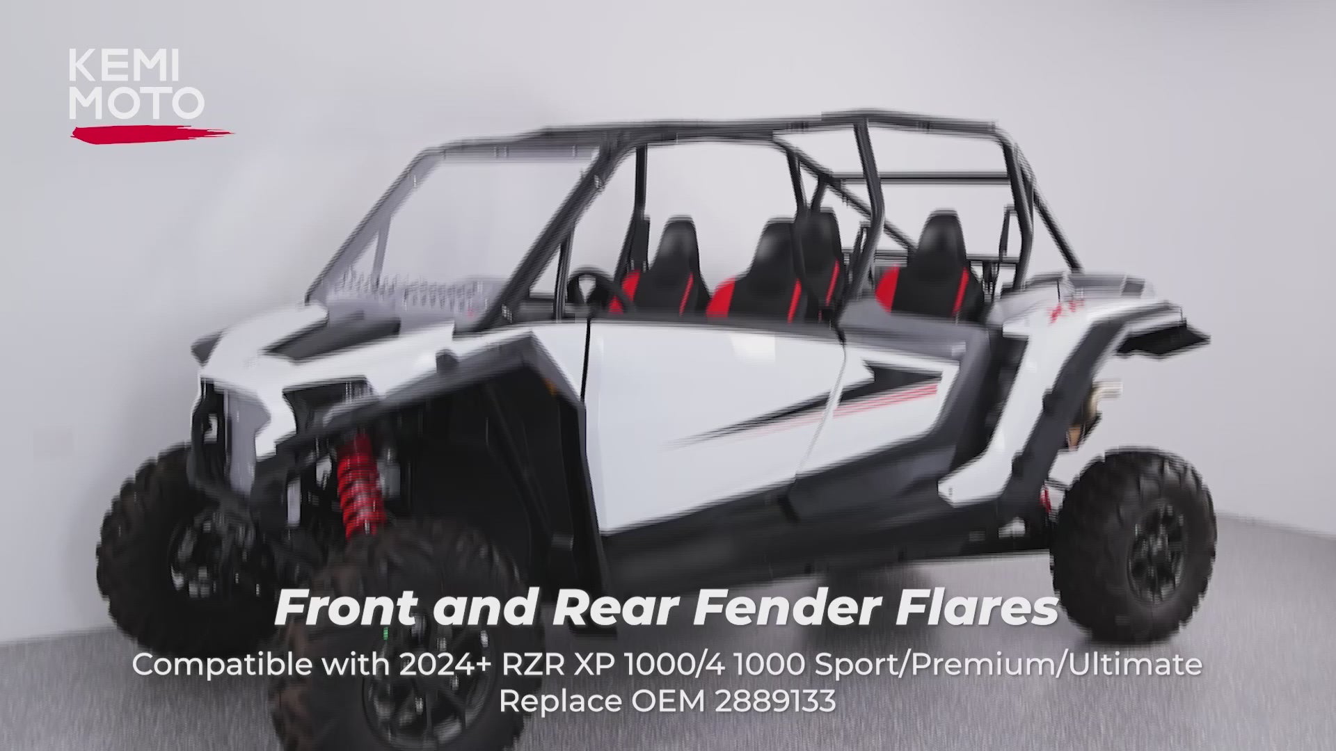 Kemimoto 8.5" Fender Flares for Polaris RZR XP 4 1000