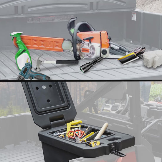 KEMIMOTO 45L Waterproof Cargo Box Passenger Side for Polaris Ranger