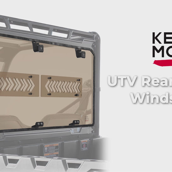 Kemimoto Tinted Rear Window for Polaris Ranger Midsize 500/570