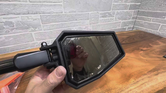UTV Side View Mirrors for Can Am Maverick X3/ RZR w/ 1.75"-2'' Roll Bar (1 pair)
