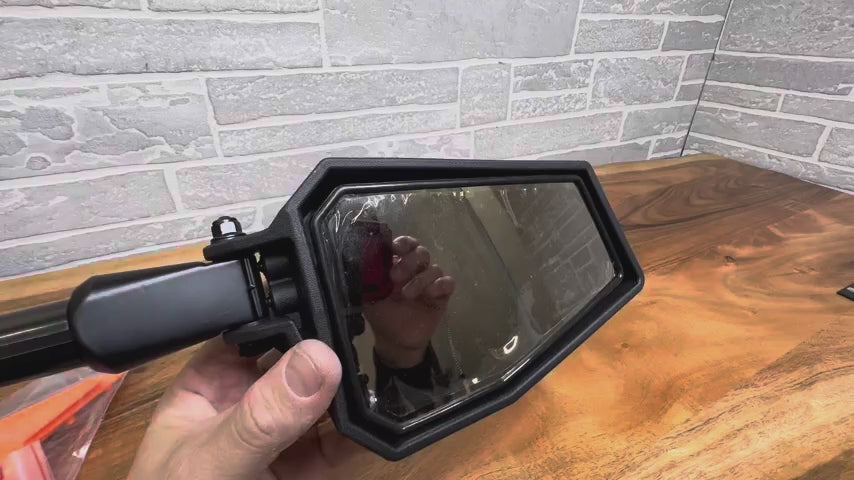 UTV Side View Mirrors for Can Am Maverick X3/ RZR w/ 1.75"-2'' Roll Bar (1 pair)