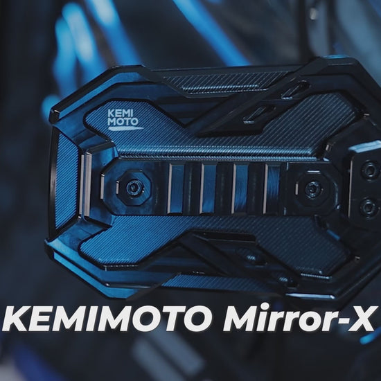 Kemimoto CNC UTV Mirror X Integrated Light Mount Mirror