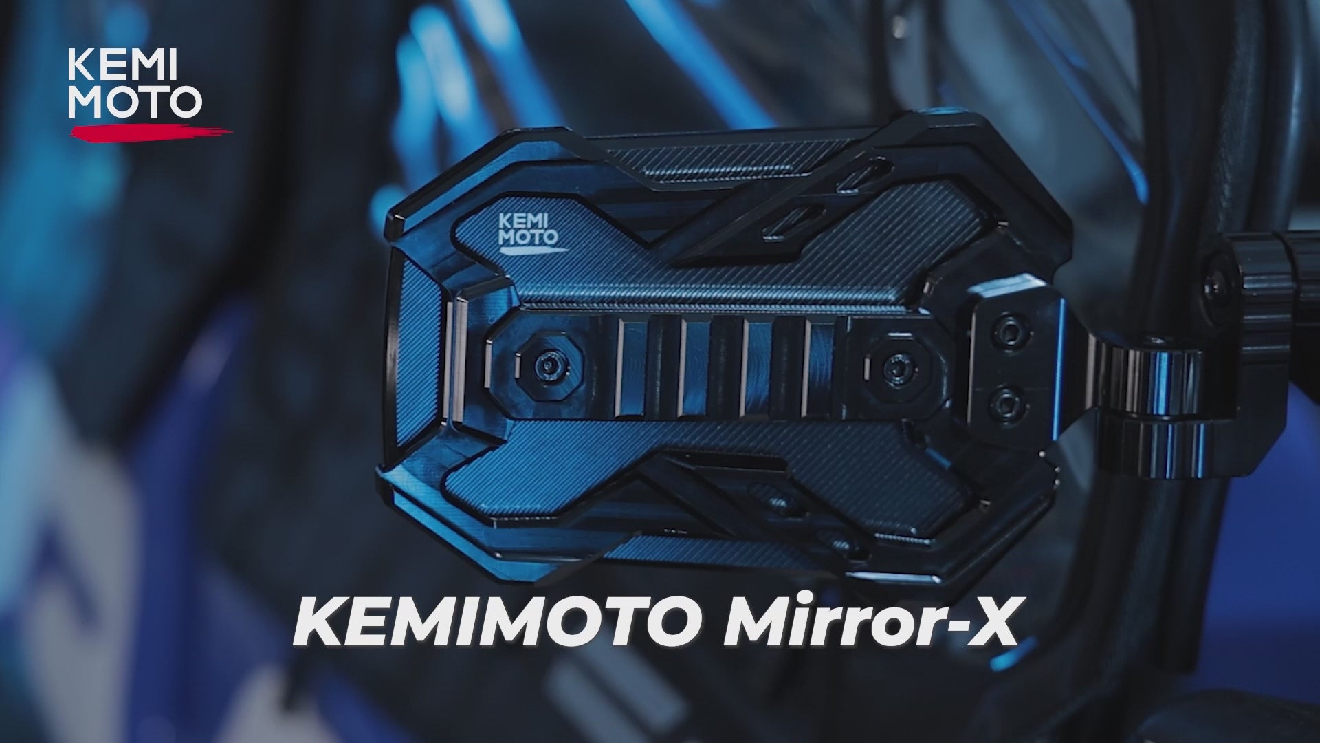 Kemimoto CNC UTV Mirror X Integrated Light Mount Mirror
