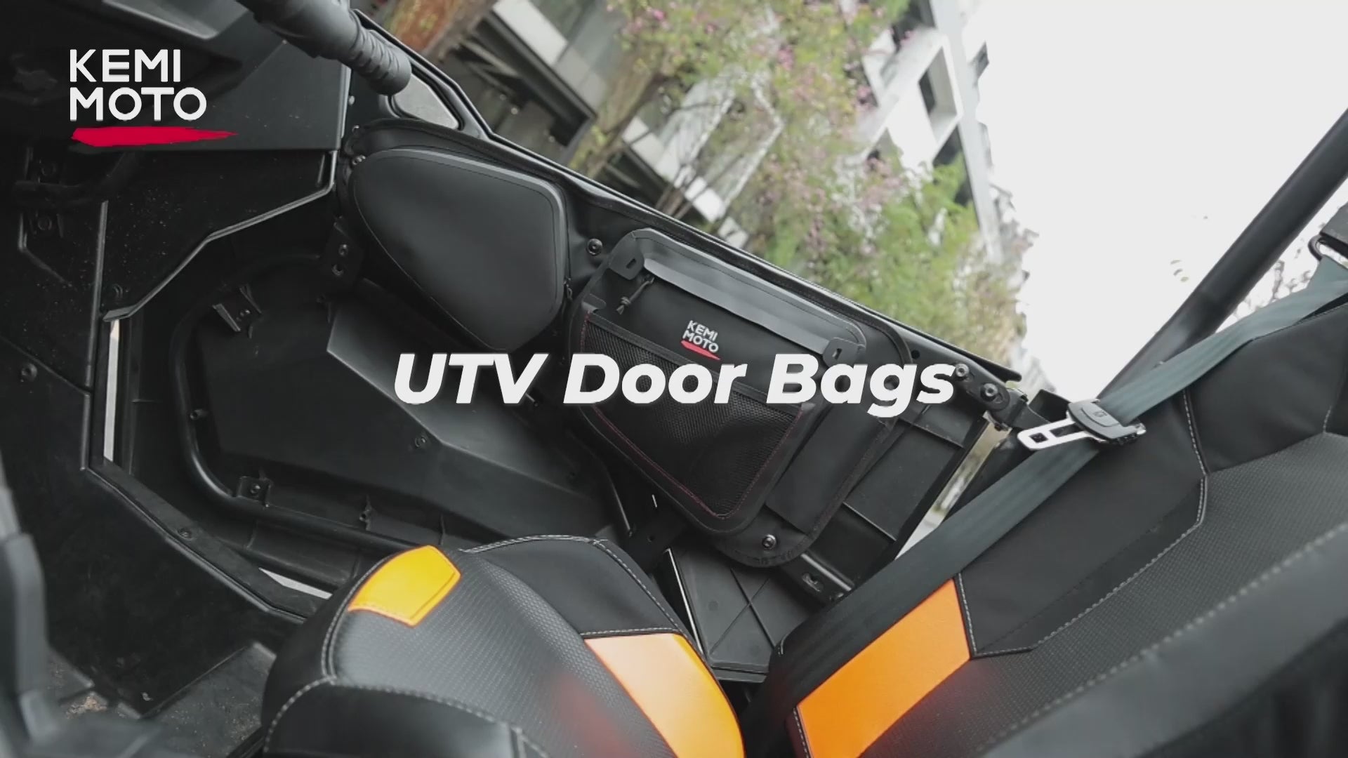 Kemimoto TPU Front Door Bags IPX6 for Polaris RZR