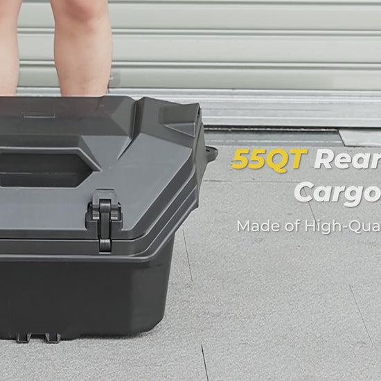 Kemimoto Rear Cargo Box 55QT for Polaris RZR XP 1000