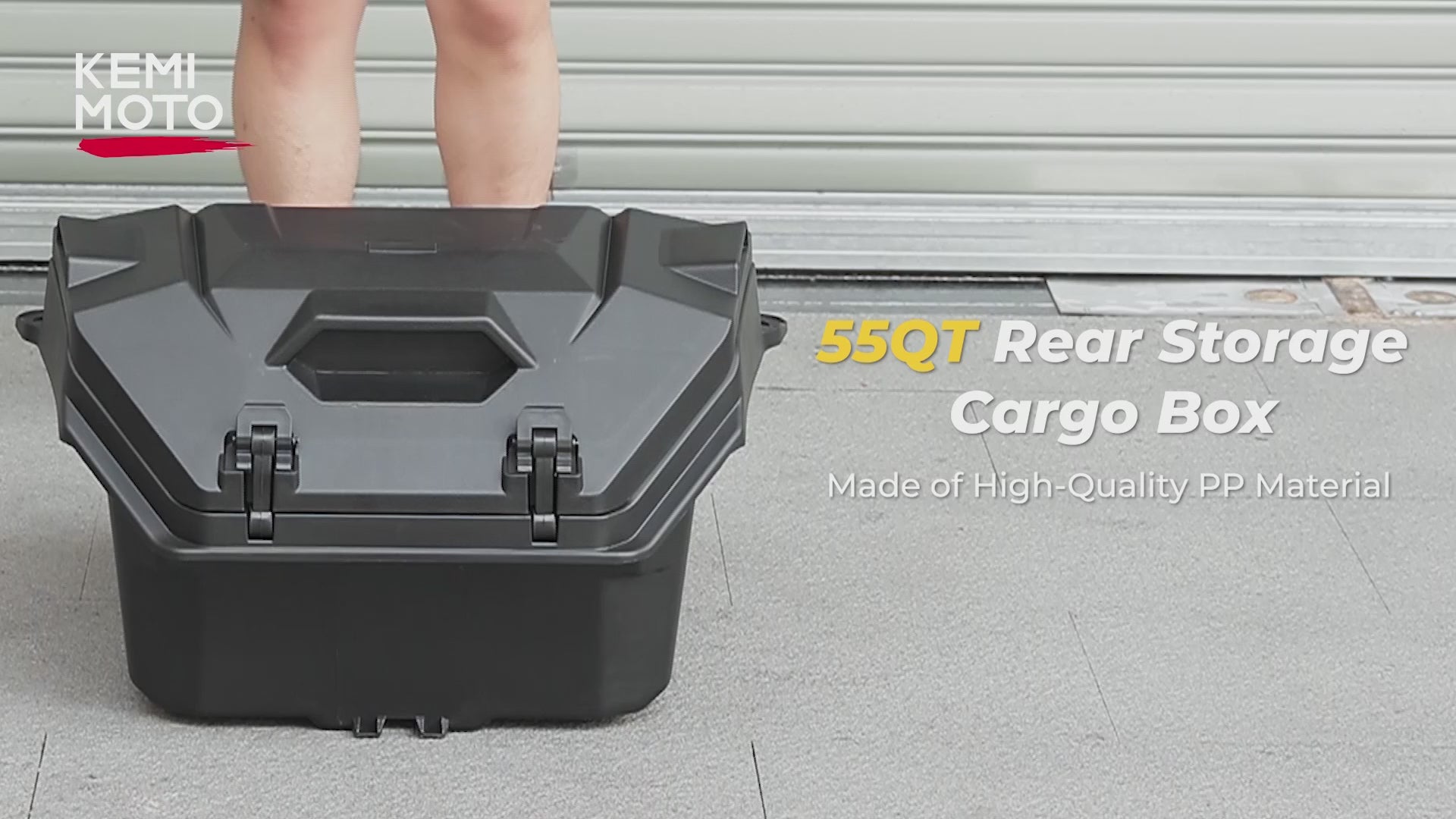 Kemimoto Rear Cargo Box 55QT for Polaris RZR XP 1000