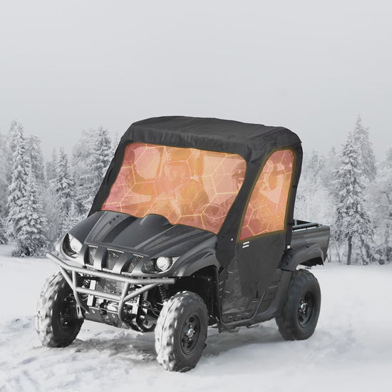 Kemimoto UTV Cab Enclosure 900D for Yamaha Rhino Half Doors