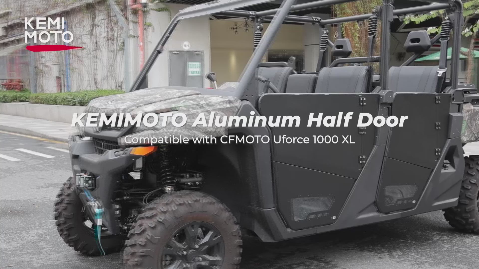 Kemimoto Aluminum Half Doors 4pcs for CFMOTO Uforce 1000XL 2022‑2026