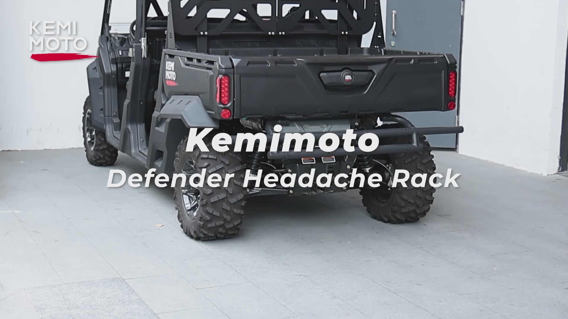 Kemimoto Headache Rack Assembly for Can‑Am Defender HD5–HD10