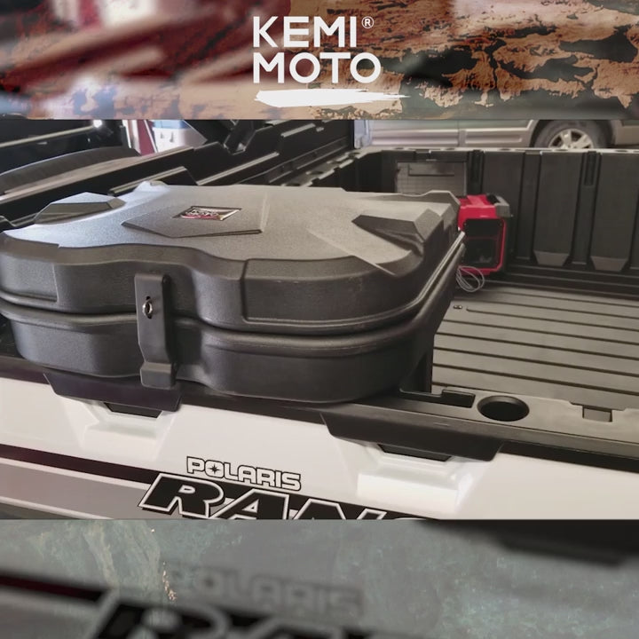 Kemimoto Cargo Storage Box and Tablet Holder for Polaris Ranger