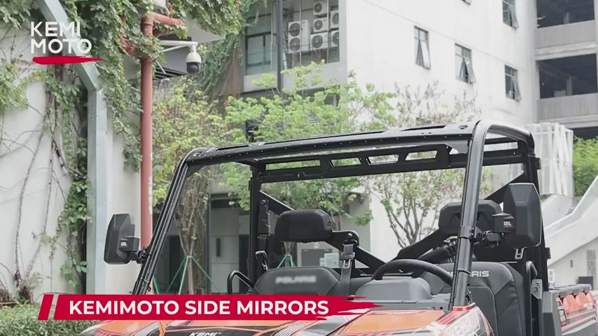 Kemimoto Upgraded UTV Wider Pro-Fit Side Mirrors