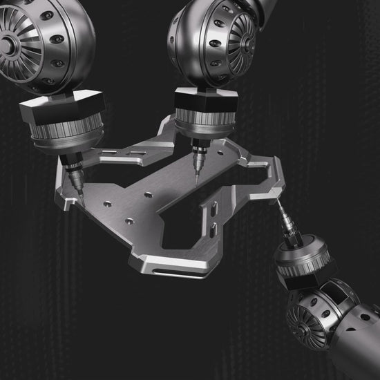 Kemimoto CNC UTV Mirror X Integrated Light Mount Mirror