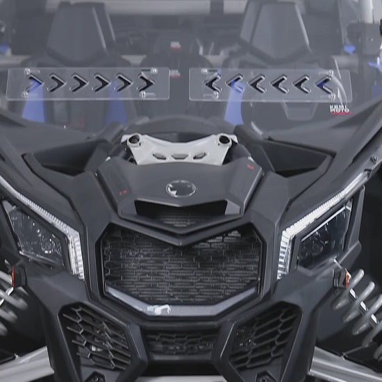 Kemimoto Front Windshield with Sliding Vents for Can‑Am Maverick X3