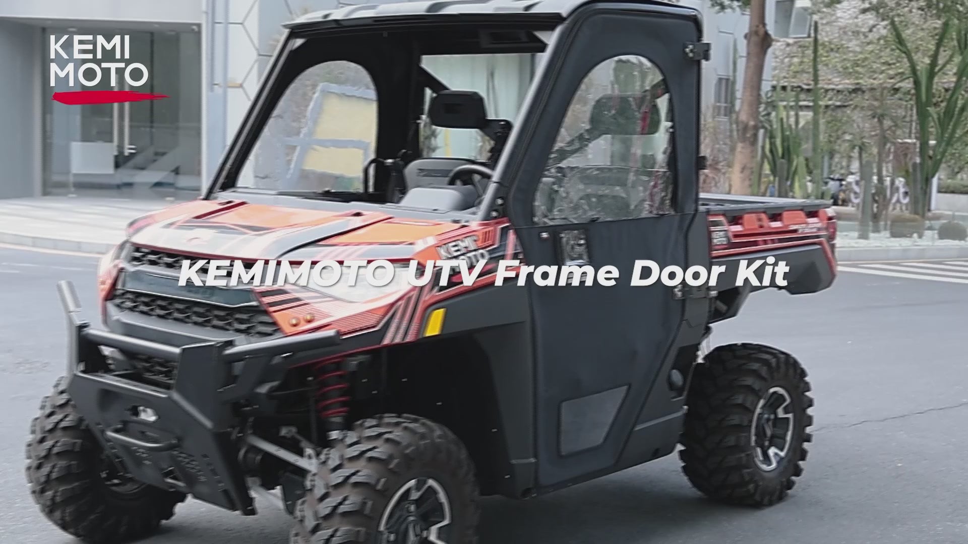 Kemimoto Doors with Steel Frame for Polaris Ranger 1000/XP 1000
